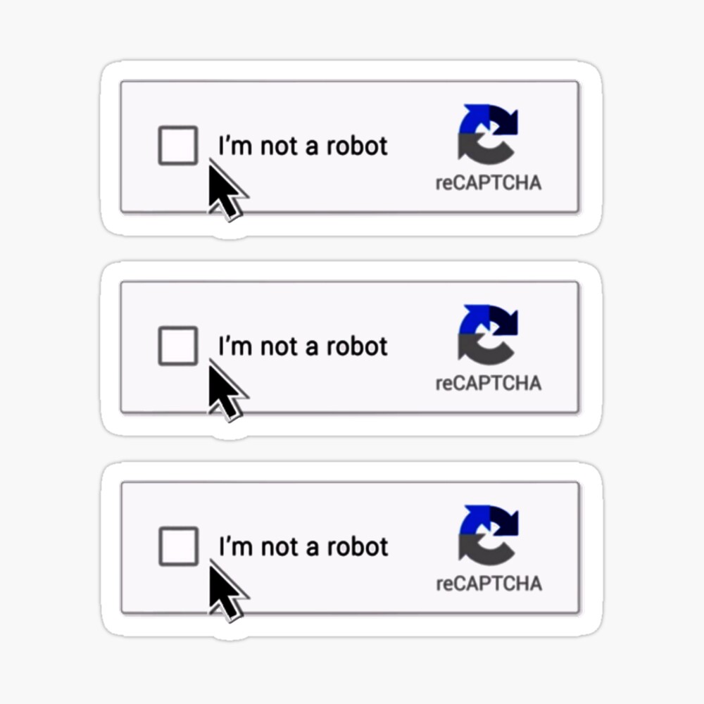 I Am Not A Robot Captcha Greeting Card By Kiwimrdee Redbubble