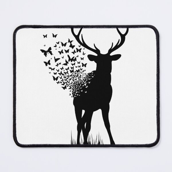 Item preview, Deer and butterfly designed and sold by MAF_Merch.