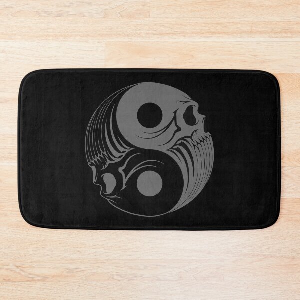 Item preview, Grey and Black Yin Yang Skulls designed and sold by JeffBartels.