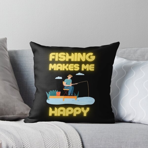 Item preview, fishing makes me happy for man designed and sold by beunique5.