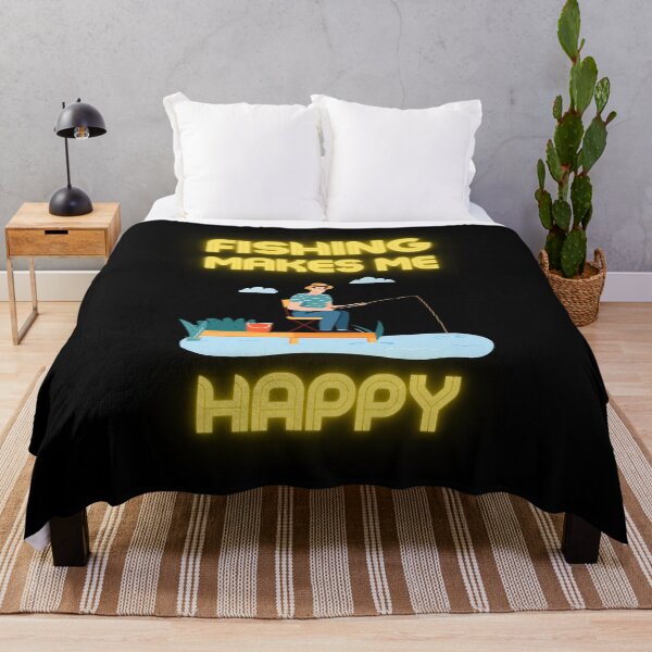 Item preview, fishing makes me happy for man designed and sold by beunique5.