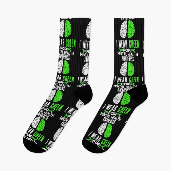 Item preview, i wear green for mental health awareness month quote ,international mental helath day saying designed and sold by ourpretty.