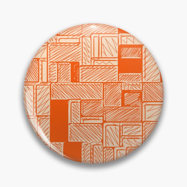 Artikelvorschau, Sketchy Orange Bricks Pattern Design entworfen und verkauft von patternsoup.