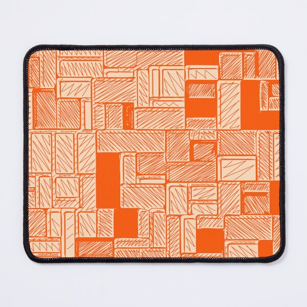 Item preview, Sketchy Orange Bricks Pattern Design designed and sold by patternsoup.