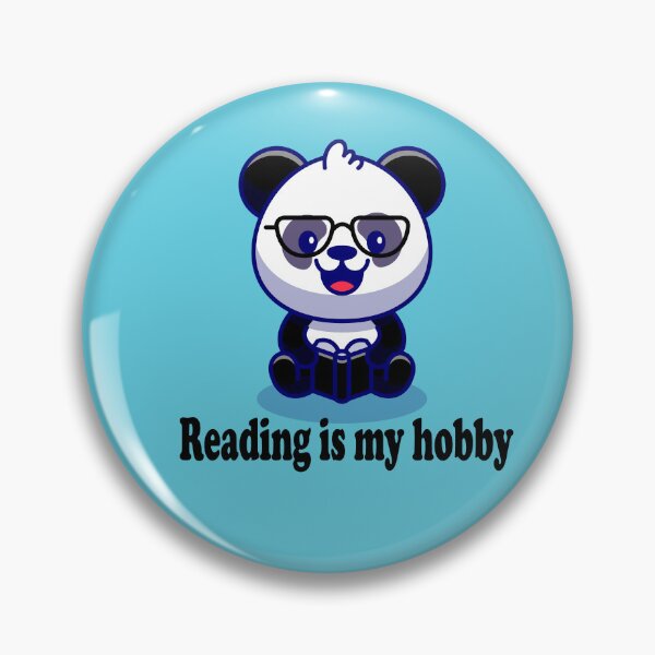 Item preview,   Panda reading ( Reading is my hobby ) designed and sold by Designer Forever ⭐⭐⭐⭐⭐.