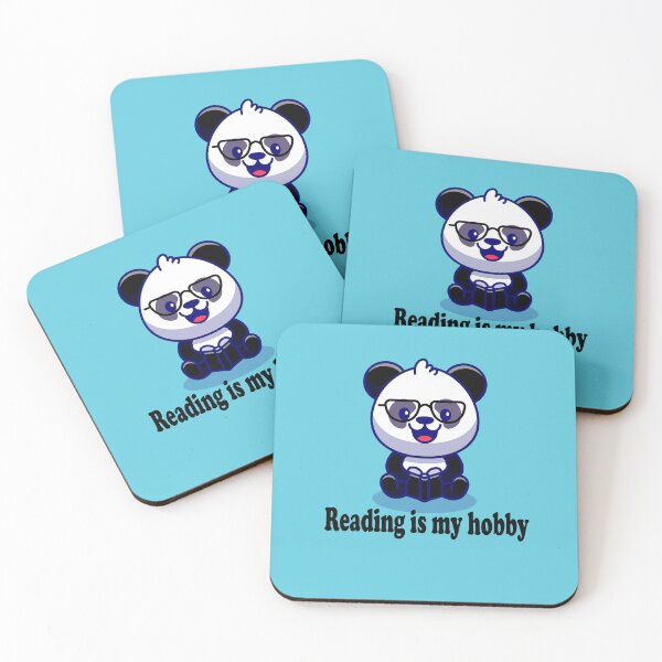 Item preview,   Panda reading ( Reading is my hobby ) designed and sold by Designer Forever ⭐⭐⭐⭐⭐.