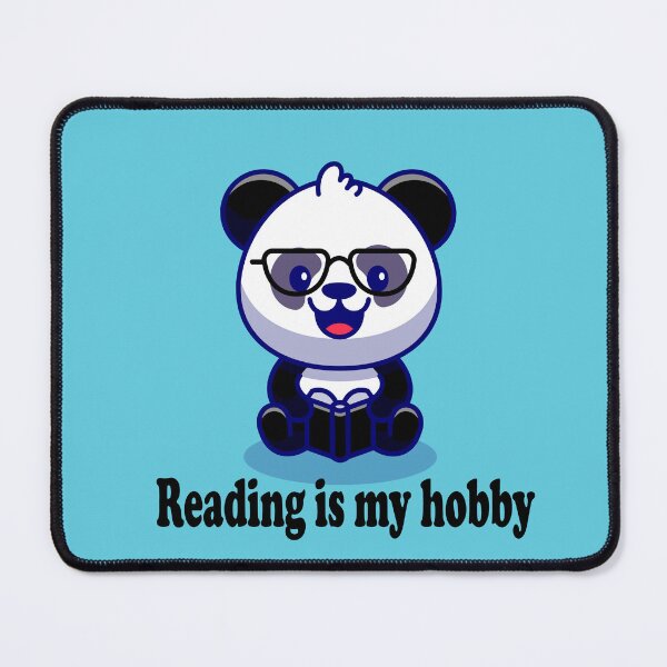 Item preview,   Panda reading ( Reading is my hobby ) designed and sold by Designer Forever ⭐⭐⭐⭐⭐.