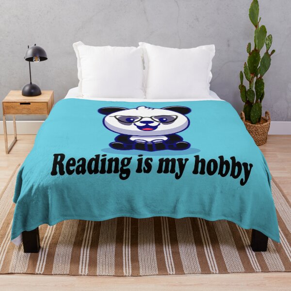 Item preview, Panda reading ( Reading is my hobby ) designed and sold by Designer Forever ⭐⭐⭐⭐⭐.