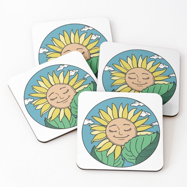 Item preview, Smile sunflower radiate good vive designed and sold by pencilprincess studio.