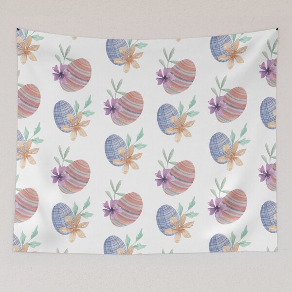 Item preview, Easter Eggs and Flowers designed and sold by elleinadesigns.