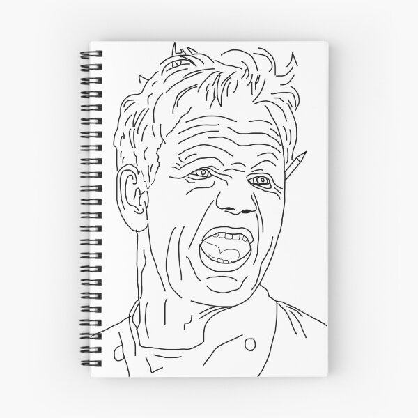 Item preview, Gordon Ramsay Line Art designed and sold by DaganSays.