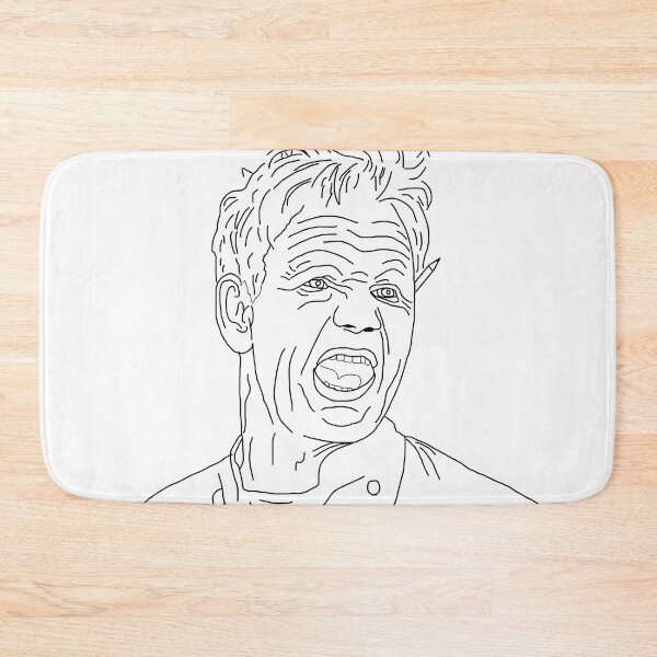 Item preview, Gordon Ramsay Line Art designed and sold by DaganSays.