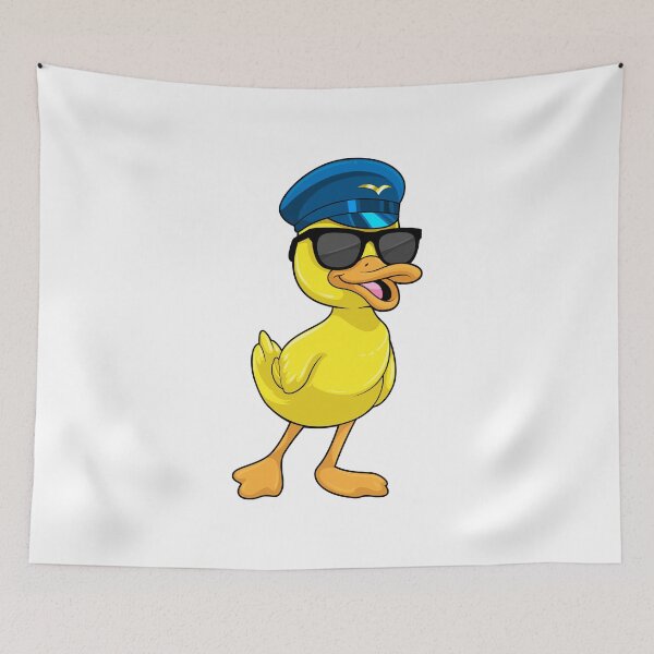 Item preview, Duck as Pilot with Pilot hat designed and sold by Snabdesign84.