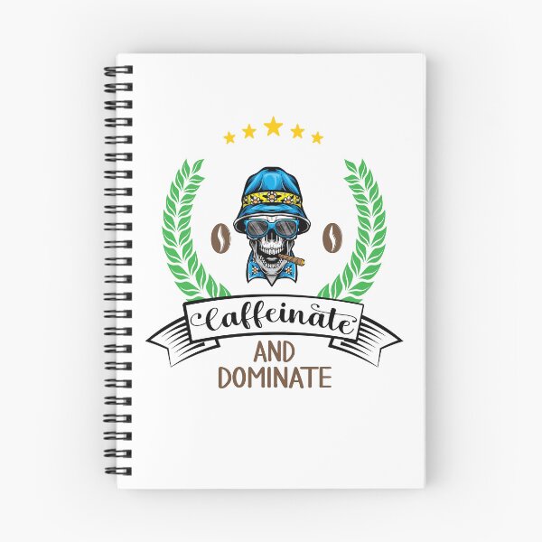 Item preview, Caffeinate And Dominate - Funny Coffee designed and sold by Cupsofdreams.
