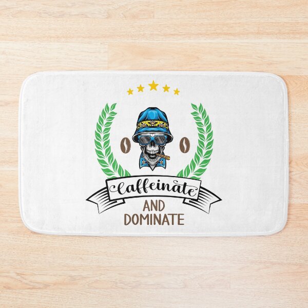 Item preview, Caffeinate And Dominate - Funny Coffee designed and sold by Cupsofdreams.