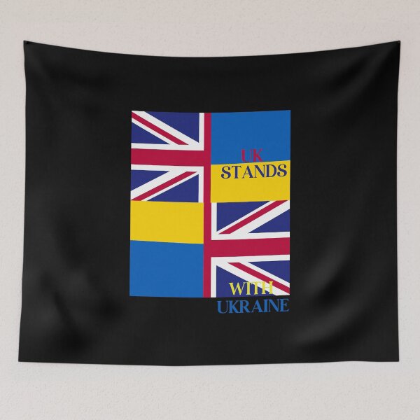 Item preview, UK STANDS WITH UKRAINE FLAGS  designed and sold by amy greaves.