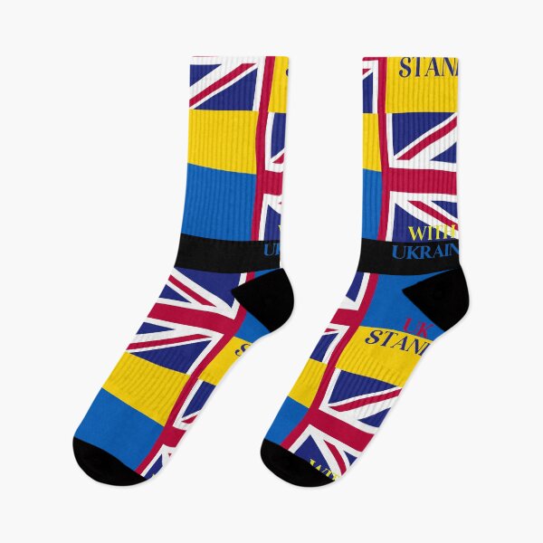 Item preview, UK STANDS WITH UKRAINE FLAGS  designed and sold by amy greaves.