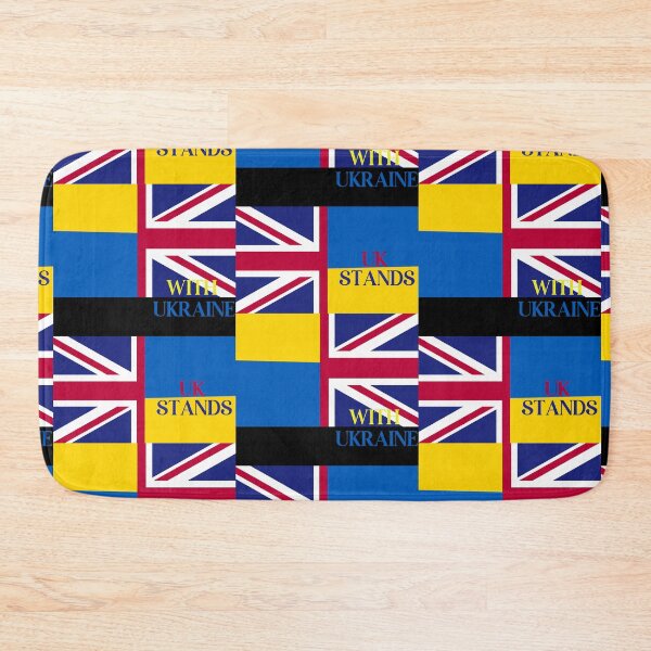 Item preview, STANDS DE REINO UNIDO CON BANDERAS DE UCRANIA designed and sold by amy greaves.