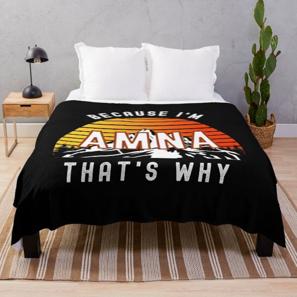 Item preview, Because I'm Amna, that's why - Custom Name designed and sold by PonyyStore.