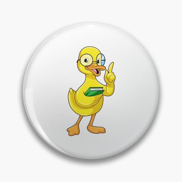 Item preview, Duck as Teacher with Book & Glasses designed and sold by Snabdesign84.