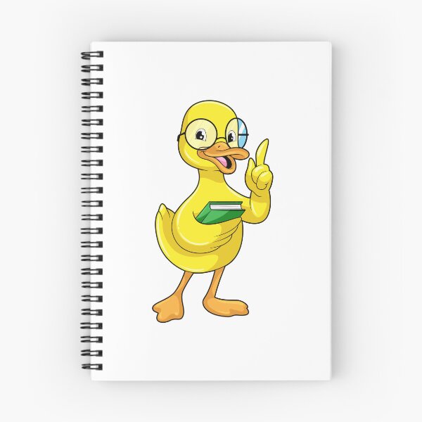 Item preview, Duck as Teacher with Book & Glasses designed and sold by Snabdesign84.