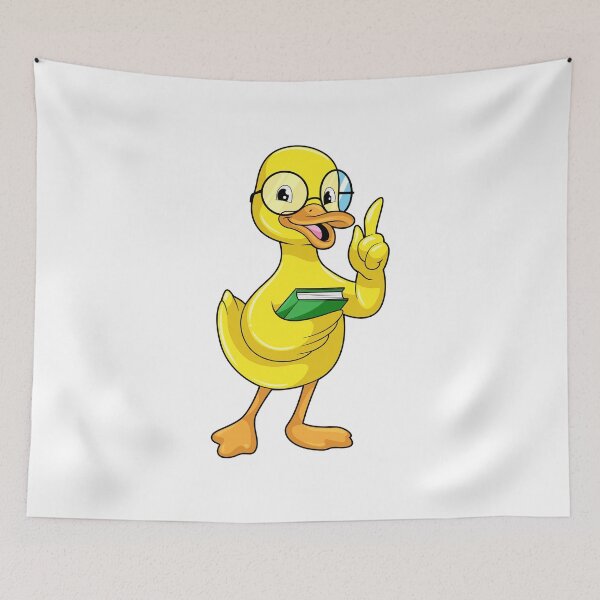 Item preview, Duck as Teacher with Book & Glasses designed and sold by Snabdesign84.