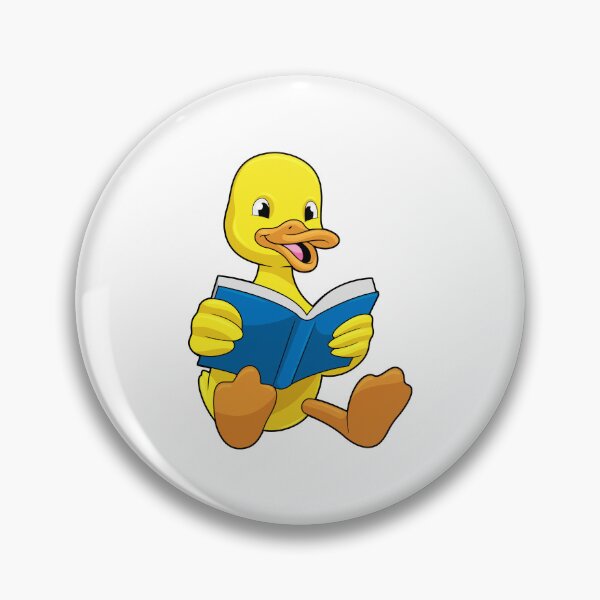 Item preview, Duck at Reading with Book designed and sold by Snabdesign84.