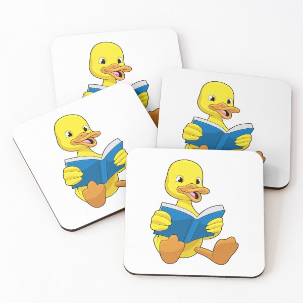 Item preview, Duck at Reading with Book designed and sold by Snabdesign84.