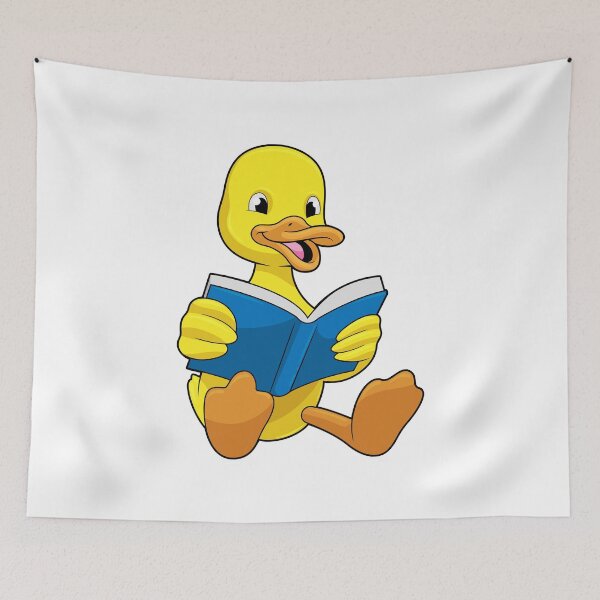 Item preview, Duck at Reading with Book designed and sold by Snabdesign84.