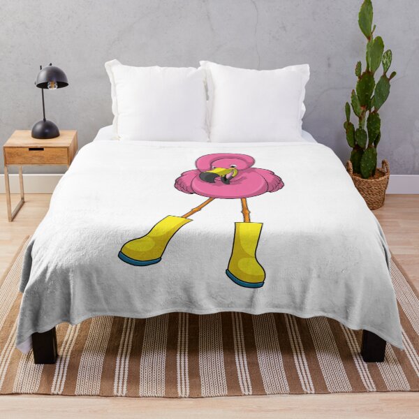 Item preview, Flamingo at Raining with Rubber boots designed and sold by Snabdesign84.