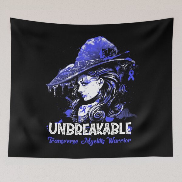 Item preview, Halloween Transverse Myelitis Warrior Unbreakable designed and sold by tenjun16.