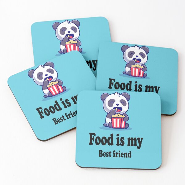 Item preview, Cute Panda eating ( food is my best friend ) designed and sold by Designer Forever ⭐⭐⭐⭐⭐.