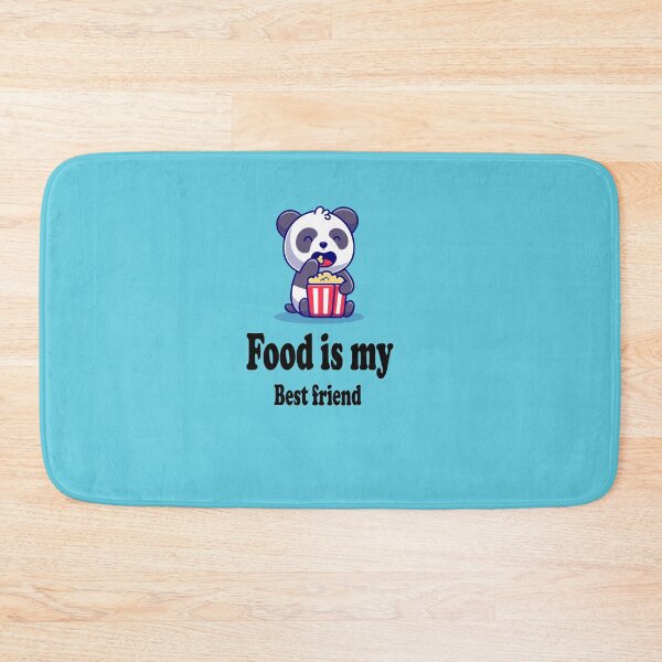 Item preview, Cute Panda eating ( food is my best friend ) designed and sold by Designer Forever ⭐⭐⭐⭐⭐.