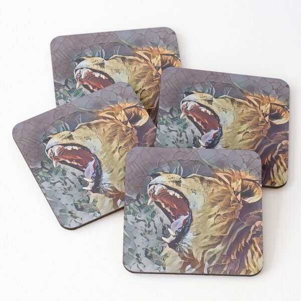 Item preview, Roaring Lion Abstract Design designed and sold by Heathermarie321.