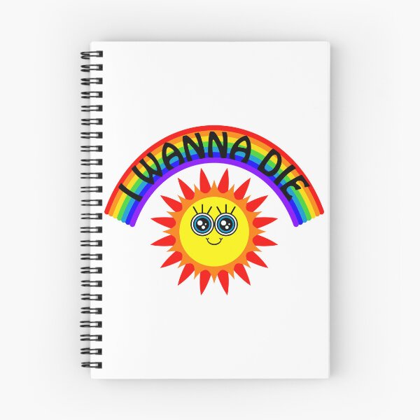Item preview, I WANNA DIE - Rainbow Smiling Sun designed and sold by ajoymoon.