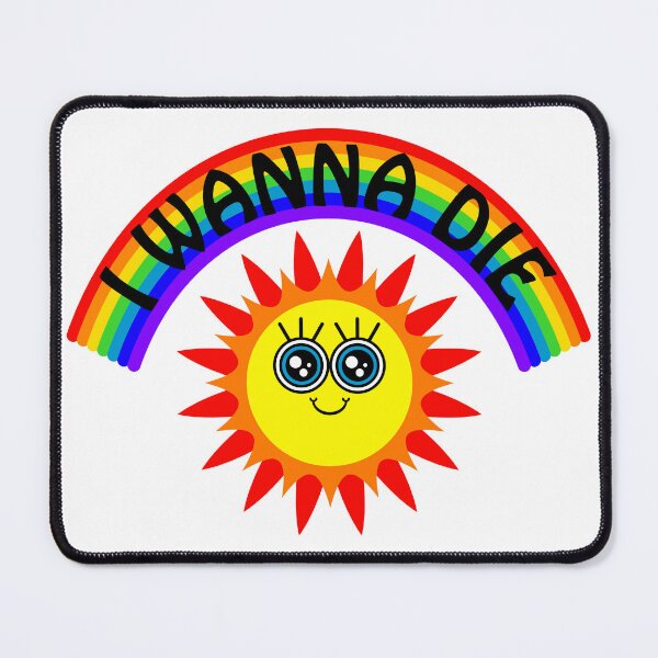 Item preview, I WANNA DIE - Rainbow Smiling Sun designed and sold by ajoymoon.