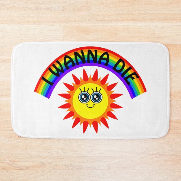 Item preview, I WANNA DIE - Rainbow Smiling Sun designed and sold by ajoymoon.