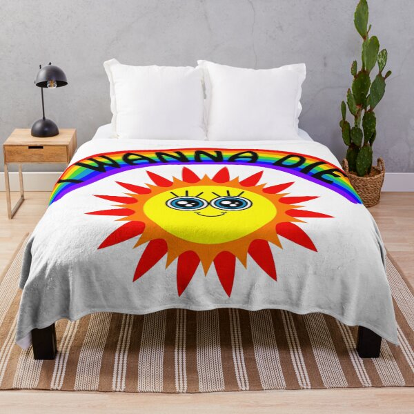 Item preview, I WANNA DIE - Rainbow Smiling Sun designed and sold by ajoymoon.