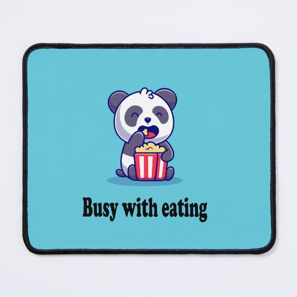 Item preview, Cute Panda eating ( Busy with eating ) designed and sold by Designer Forever ⭐⭐⭐⭐⭐.