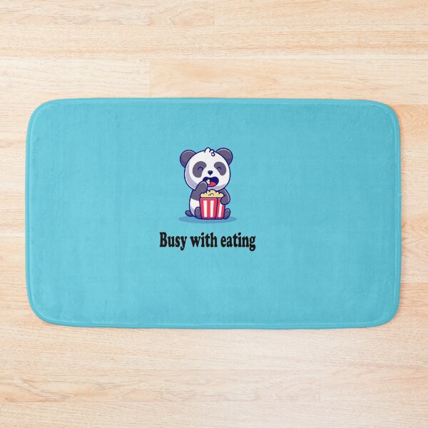 Item preview, Cute Panda eating ( Busy with eating ) designed and sold by Designer Forever ⭐⭐⭐⭐⭐.