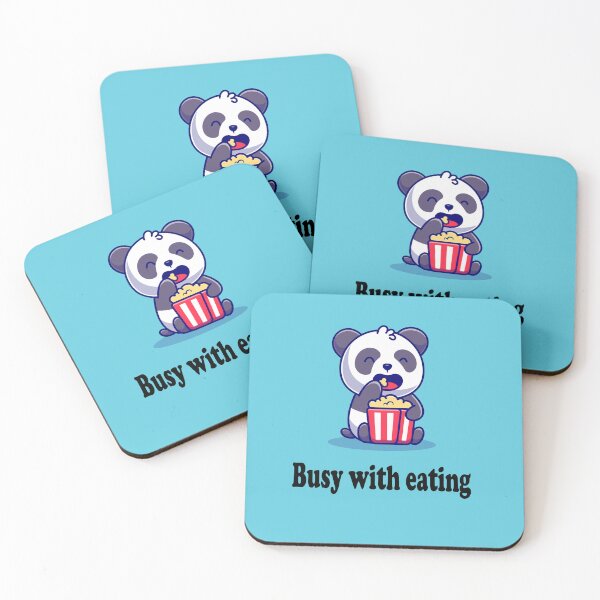 Item preview, Cute Panda eating ( Busy with eating ) designed and sold by Designer Forever ⭐⭐⭐⭐⭐.