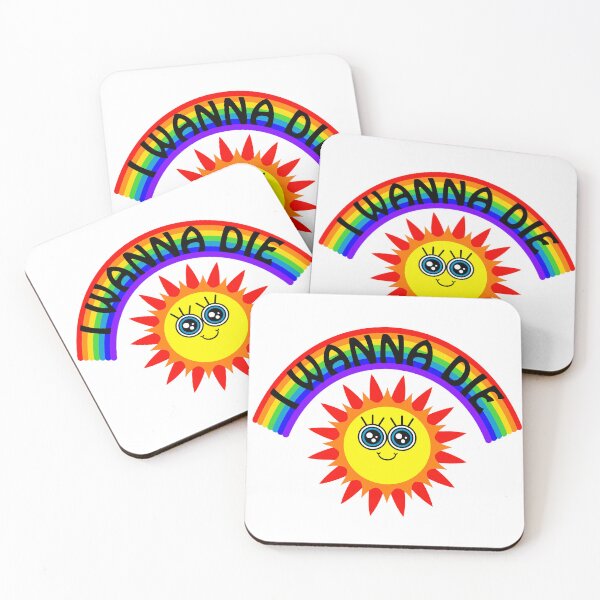 Item preview, I WANNA DIE - Rainbow Smiling Sun designed and sold by ajoymoon.