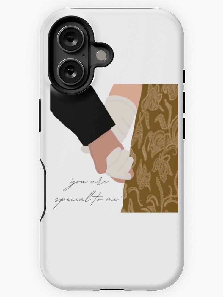 Aperçu 1 sur 4. Coque iPhone avec l'œuvre Pénélope et Colin - Tu es spécial pour moi, tiens-toi la main créée et vendue par mauracatey.