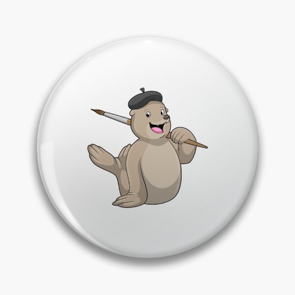Item preview, Seal as Painter with Paint brush designed and sold by Snabdesign84.