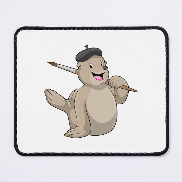 Item preview, Seal as Painter with Paint brush designed and sold by Snabdesign84.