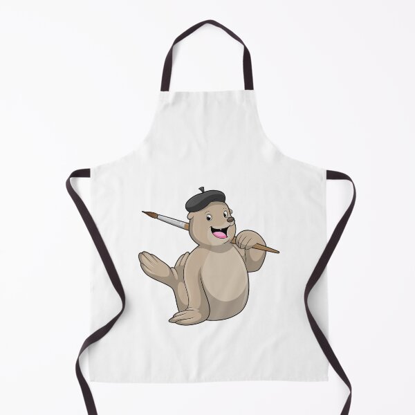 Item preview, Seal as Painter with Paint brush designed and sold by Snabdesign84.