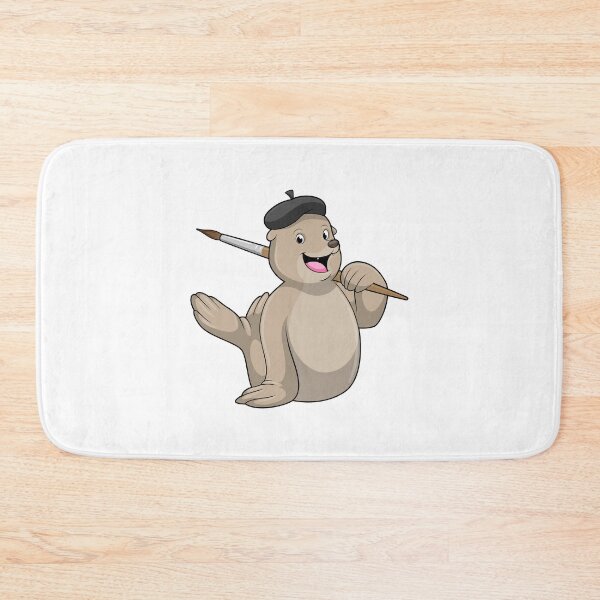 Item preview, Seal as Painter with Paint brush designed and sold by Snabdesign84.