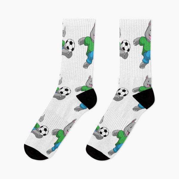 Aperçu de l'œuvre Rhino as Soccer player with Soccer créée et vendue par Snabdesign84.