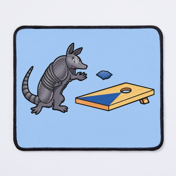 Item preview, Texas Critters Trash Tourney - Armadillo Playing Blue Cornhole Beanbag Toss designed and sold by Zphal.