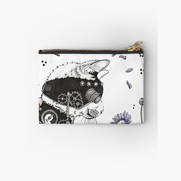 Item preview, One Eyed Steampunk Cat Discovers a Flower designed and sold by JulieSpriddle.